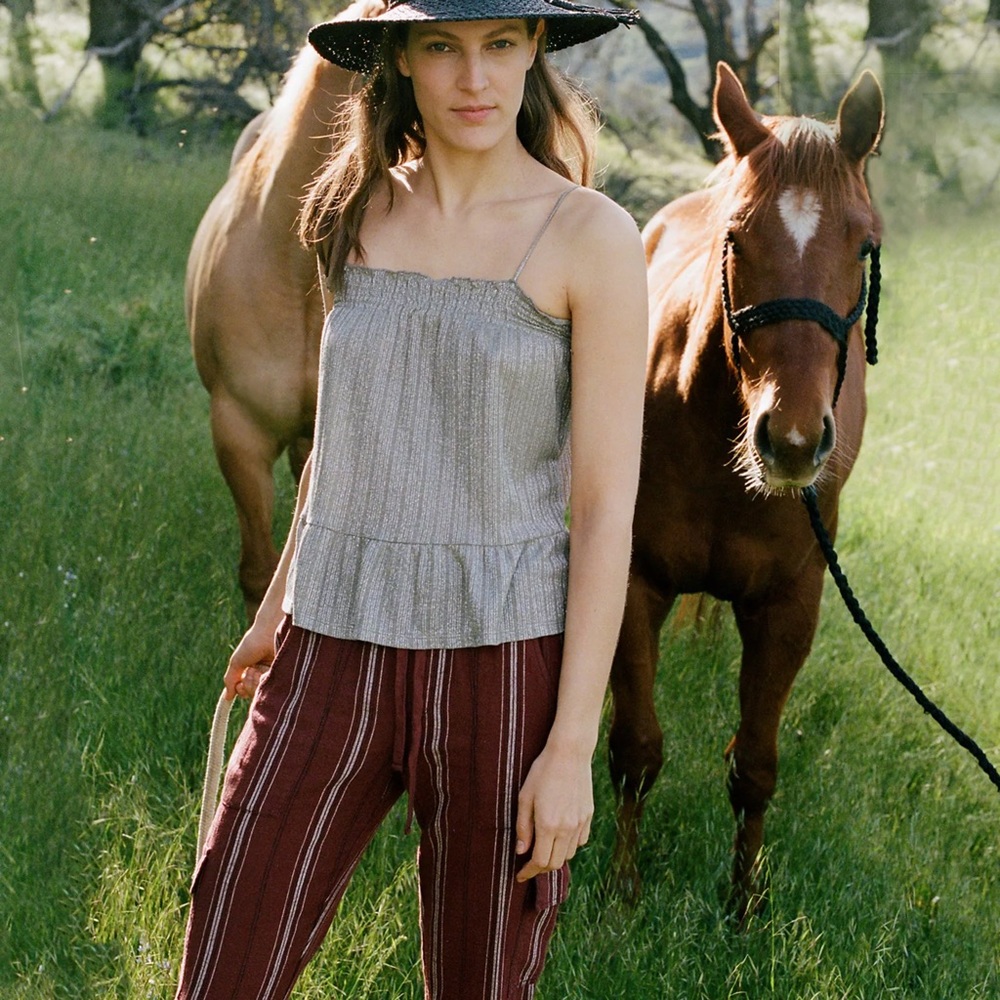 Anthropologie Discoverer Linen Cargo Pants - Picture 3 of 5